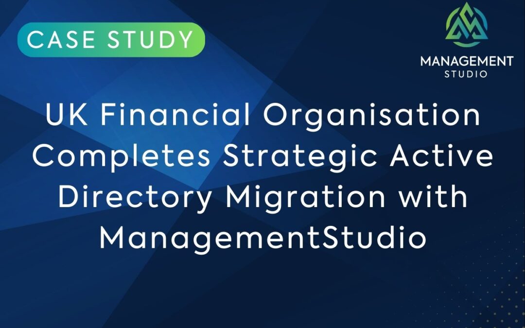 Active Directory Consolidation Project